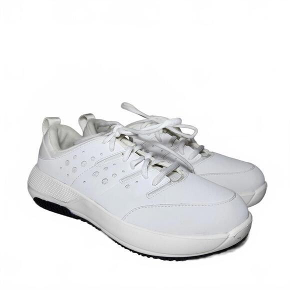 Crocs at Work Women's On The Clock Slip Resistant Work Sneaker Size 9.5 Wide - Picture 1 of 11
